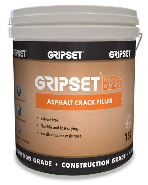 Gripset B26 Asphalt Crack Filler 15Litre